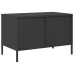 Mueble para TV acero laminado en frío negro 68x39x43,5 cm