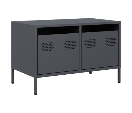 Mueble para TV acero laminado en frío antracita 68x39x43,5 cm