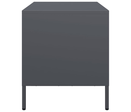 Mueble para TV acero laminado en frío antracita 68x39x43,5 cm