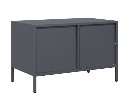 Mueble para TV acero laminado en frío antracita 68x39x43,5 cm