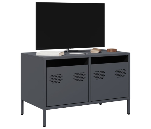 Mueble para TV acero laminado en frío antracita 68x39x43,5 cm