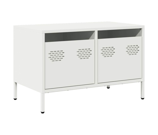 Mueble para TV acero laminado en frío blanco 68x39x43,5 cm