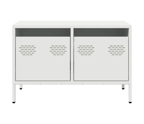 Mueble para TV acero laminado en frío blanco 68x39x43,5 cm