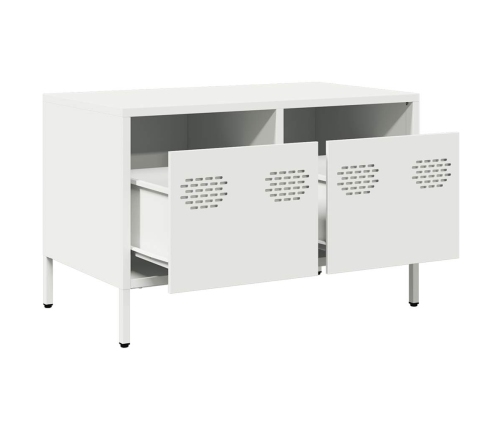 Mueble para TV acero laminado en frío blanco 68x39x43,5 cm