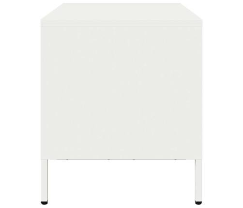 Mueble para TV acero laminado en frío blanco 68x39x43,5 cm