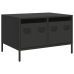 Mueble para TV acero laminado en frío negro 68x50x43,5 cm