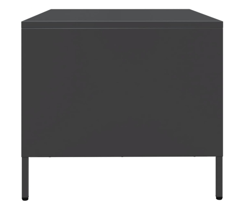 Mueble para TV acero laminado en frío negro 68x50x43,5 cm