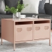 Mueble para TV acero laminado en frío rosa 68x50x43,5 cm