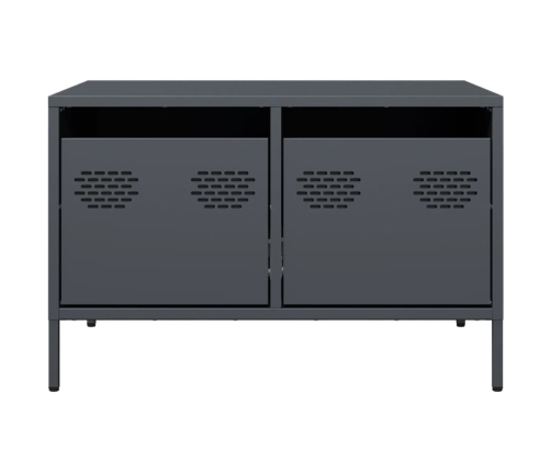 Mueble para TV acero laminado en frío antracita 68x50x43,5 cm