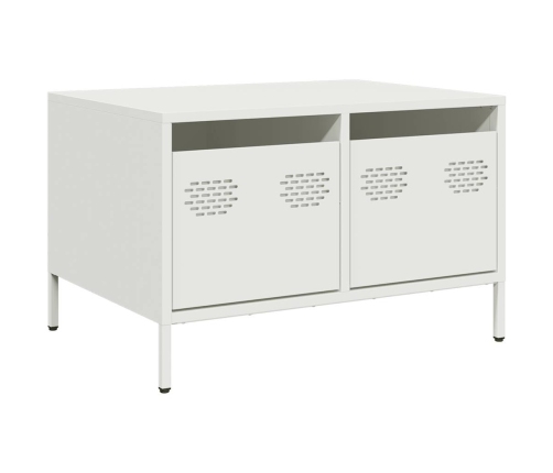 Mueble para TV acero laminado en frío blanco 68x50x43,5 cm