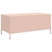 Mesa de centro acero laminado en frío rosa 101,5x50x43,5 cm