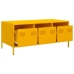 Mesa de centro acero laminado en frío amarillo 101,5x50x43,5 cm