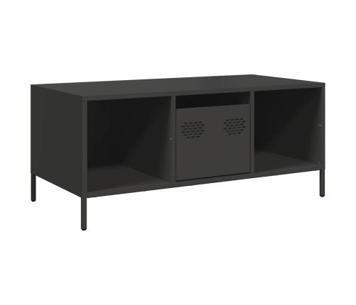 Mesa de centro acero laminado en frío negro 101,5x50x43,5 cm