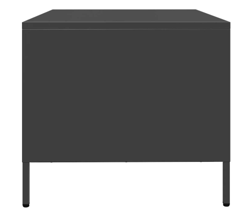 Mesa de centro acero laminado en frío negro 101,5x50x43,5 cm