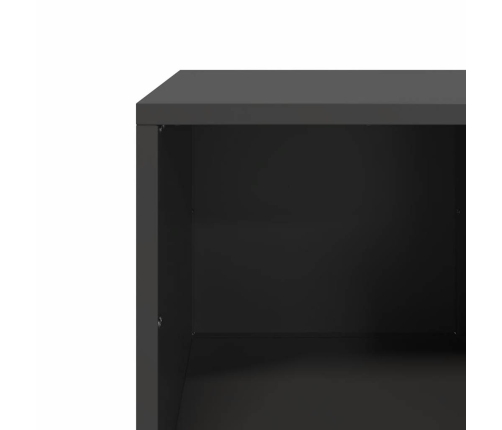 Mesa de centro acero laminado en frío negro 101,5x50x43,5 cm