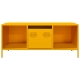 Mesa de centro acero laminado en frío amarillo 101,5x50x43,5 cm