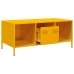 Mesa de centro acero laminado en frío amarillo 101,5x50x43,5 cm