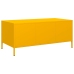 Mesa de centro acero laminado en frío amarillo 101,5x50x43,5 cm