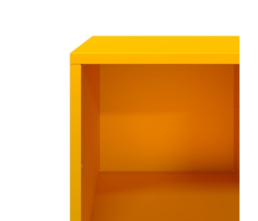 Mesa de centro acero laminado en frío amarillo 101,5x50x43,5 cm