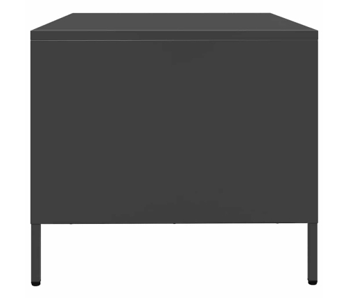 Mesa de centro acero laminado en frío negro 68,5x50x43,5 cm