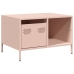 Mesa de centro acero laminado en frío rosa 68,5x50x43,5 cm