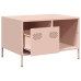 Mesa de centro acero laminado en frío rosa 68,5x50x43,5 cm