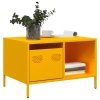 Mesa de centro acero laminado en frío amarillo 68,5x50x43,5 cm