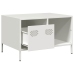 Mesa de centro acero laminado en frío blanco 68,5x50x43,5 cm