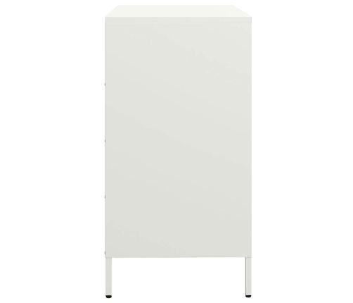 Aparador de acero laminado en frío blanco 68x39x73,5 cm