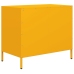 Aparador acero laminado en frío amarillo mostaza 68x39x58,5 cm