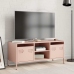 Mueble para TV acero laminado en frío rosa 101,5x39x43,5 cm