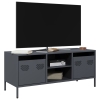 Mueble de TV acero laminado en frío antracita 101,5x39x43,5 cm