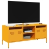 Mueble para TV acero laminado en frío amarillo 101,5x39x43,5 cm