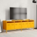 Mueble para TV acero laminado en frío amarillo 135x39x43,5 cm