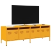 Mueble para TV acero laminado en frío amarillo 135x39x43,5 cm