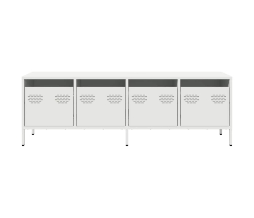 Mueble para TV acero laminado en frío blanco 135x39x43,5 cm