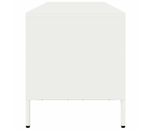 Mueble para TV acero laminado en frío blanco 135x39x43,5 cm