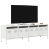 Mueble para TV acero laminado en frío blanco 135x39x43,5 cm