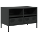 Mueble para TV acero laminado en frío negro 68x39x43,5 cm