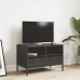 Mueble para TV acero laminado en frío negro 68x39x43,5 cm