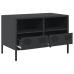 Mueble para TV acero laminado en frío negro 68x39x43,5 cm