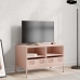 Mueble para TV acero laminado en frío rosa 68x39x43,5 cm