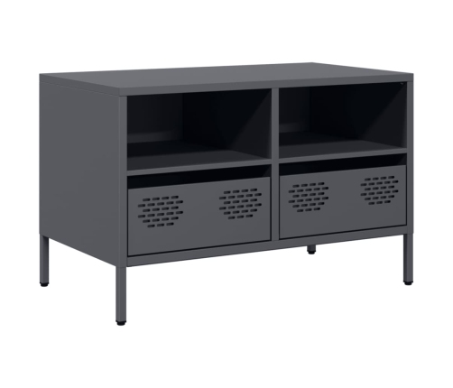 Mueble para TV acero laminado en frío antracita 68x39x43,5 cm