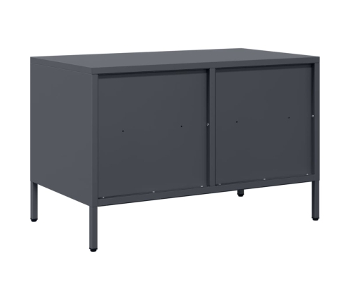 Mueble para TV acero laminado en frío antracita 68x39x43,5 cm