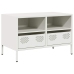 Mueble para TV acero laminado en frío blanco 68x39x43,5 cm