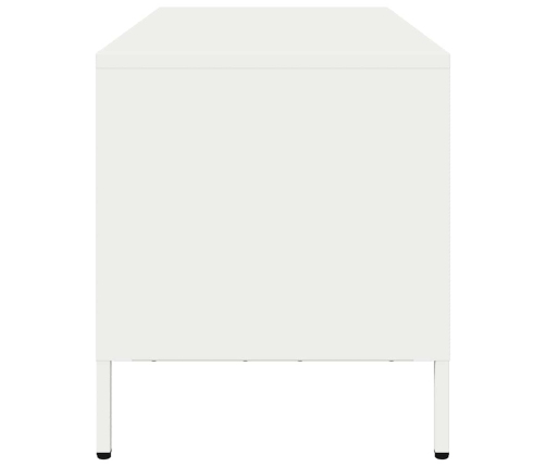 Mueble para TV acero laminado en frío blanco 68x39x43,5 cm