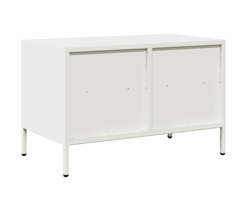 Mueble para TV acero laminado en frío blanco 68x39x43,5 cm