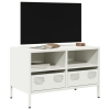 Mueble para TV acero laminado en frío blanco 68x39x43,5 cm