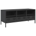 Mueble para TV acero laminado en frío negro 101,5x39x43,5 cm