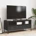 Mueble para TV acero laminado en frío negro 101,5x39x43,5 cm